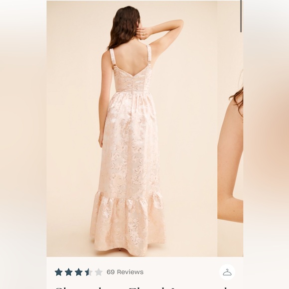 If By Sea Sleeveless Floral Jaquard Maxi Dress - Picture 11 of 13